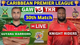 Guyana Amazon Warriors vs Trinbago Knight Riders  ABF vs SLK 30th Match CPL 2024 CPL 2024 [upl. by Der]