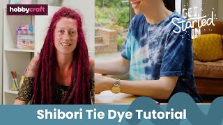 Shibori Tie Dye Tutorial  Get Started in Tie Dye  Hobbycraft [upl. by Dutch]