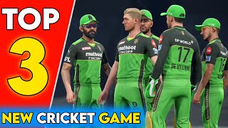 Top 3 Best Cricket Games For Android  4K Graphics New Cricket Games [upl. by Eitisahc400]