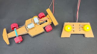 How to make remote control car at home  How to make a remote control car with cardboard [upl. by Neztnaj]