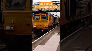 GBRf 66754 Northampton Saints Passing Trimley station 3724 trimley railway class66 gbrf [upl. by Wheaton]