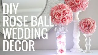 DIY FLORAL BALL EASY amp GORGEOUS CENTERPIECES [upl. by Gonroff]