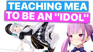 Aqua Teaches Mea How To Be An Idol Kagura Mea amp Minato Aqua  Hololive Eng Subs [upl. by Gunar]