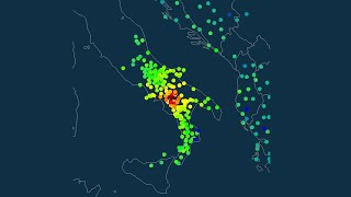 Terremoto ML 39 a Ricigliano Salerno del 10 febbraio 2024 alle ore 161029  Replay GlobalQuake [upl. by Ferdinande]