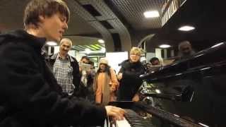 Awesome Piano Improvisation in Train Station Brussels [upl. by Dempstor955]