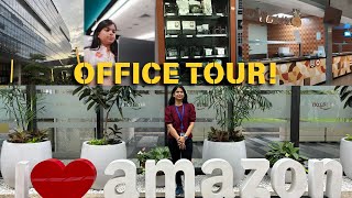 Whats Inside Amazons Bangalore Office  Free food Free accessories 🍔🎧 [upl. by Ellehcan]