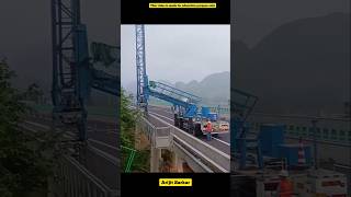 Highway bridge maintenance car amazingfacts automobile car highway china science technology [upl. by Yerhpmuh711]