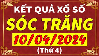 Xổ số Sóc Trăng ngày 10 tháng 4  XSST  KQXSST  SXST  Xổ số kiến thiết Sóc Trăng hôm nay [upl. by Acirea]