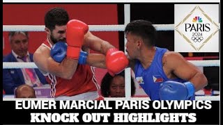 Eumir Marcial vs Tubabek Paris Olympics 2024  Knock out Highlights [upl. by Aisena738]