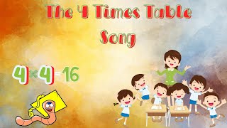 The 4 Times Table Song Multiplying by 4  Silly School Songs [upl. by Painter]