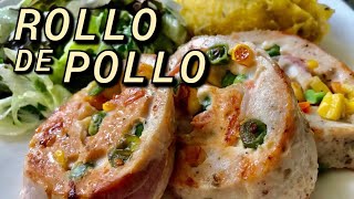 ROLLO DE POLLO RELLENO EN 20 MINUTOS  Santi Cocina [upl. by Minerva]