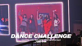 DANCE CHALLENGE full ver  2024 2NE1 CONCERT WELCOME BACK IN SEOUL DAY3 [upl. by Adna329]