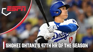 Shohei Ohtani hits his 47th HR of the season  ESPN MLB [upl. by Eerehc]