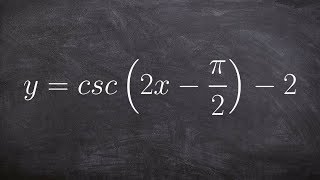 Learn How to Graph the Cosecant Function with a Phase Shift and Vertical Shift [upl. by Biddy]