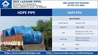 HDPE PIPE OD 25mm and OD 50mm [upl. by Schnell]