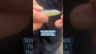 ScrewlockTwistlock Fishing Hook with a Soft Plastic Shad in Action  Bass Fishing Demo by David [upl. by Hamann]