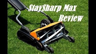 Fiskars StaySharp Max Reel Mower Review [upl. by Olivia420]