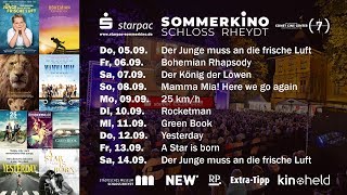 starpac Sommerkino Schloss Rheydt Do 0509  Sa 14092019 Open Air Kino Mönchengladbach [upl. by Darren]