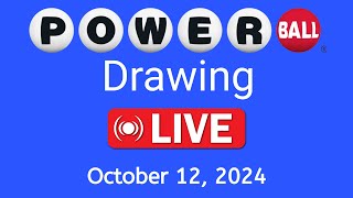 Powerball live Drawing results form Saturday October 12 2024  Powerball Drawing Live [upl. by Anailli]