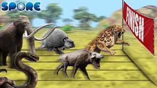 Cenozoic Beast Deathmatch Race  Cenozoic Beast Deathmatch S1  SPORE [upl. by Trebleht325]