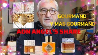 4 Alternativas más ECONÓMICAS a ANGELS SHARE  4 perfumes GOURMAND con ADN Angels Share perfumes [upl. by Wright]