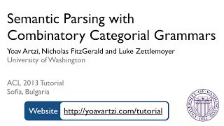 Semantic Parsing with CCGs Section 1 Introduction [upl. by Marienthal]