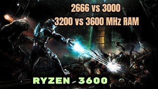 2666 vs 3000 vs 3200 vs 3600 MHz RAM Ryzen 3600 [upl. by Deacon]