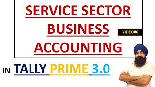 SERVICE SECTOR BUSINESS ACCOUNTING IN TALLY PRIME 30  ACCOUNTING INVOICE ENTRY IN TALLY PRIME 30 [upl. by Nyvlem]