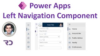 PowerApps Left Navigation Component [upl. by Aihppa]