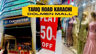 Tariq Road Karachi Street Shopping  Dolmen Mall Tariq Road Karachi [upl. by Aikyn823]