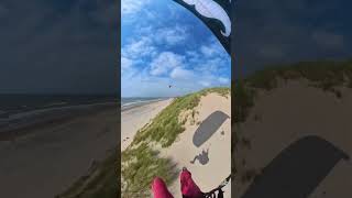 Parakiting coastal soaring  Wijk aan Zee shorts [upl. by Ogawa259]