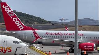 EasyJet A320 landing at Funchal Airport in Madeira [upl. by Vachel]