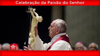 Celebração da Paixão do Senhor 29 de março de 2024 Papa Francisco [upl. by Leraj]