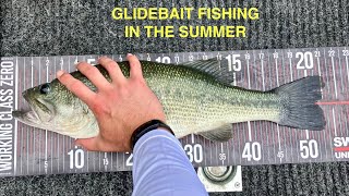 Watauga Lake Bass Fishing  Glide bait fishing in summer [upl. by Eikcor777]