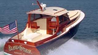 Blue Star Custom Classic Wooden Boat [upl. by Fin]