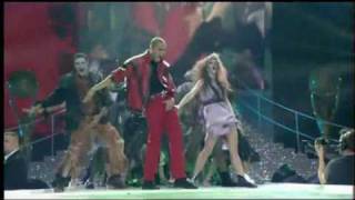 Chris Brown Thriller Tribute To Michael Jackson 121006 World Music Awards 2006 [upl. by Jilly]