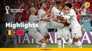 Famous win for The Atlas Lions  Belgium v Morocco  FIFA World Cup Qatar 2022 [upl. by Cronin]