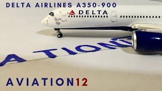 Delta Airbus A350900 FLAPS DOWN Unboxing  Gemini Jets  Unboxing amp Review  N502DN  Aviation12 [upl. by Ahsats]