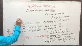 Rectilinear Motion 3 Simple Harmonic Motion  3 by Yogendra Bahadur Singh Chauhan [upl. by Airretal]