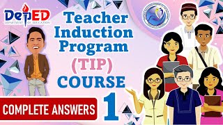 TEACHER INDUCTION PROGRAM TIP COURSE 1  MODULE 13 COMPLETE ANSWER KEY [upl. by Nuhsal]