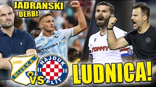 🔴RIJEKA vs HAJDUK🔴MIRIŠE NA TITULU🔴LIVAJA PONOVNO NA RUJEVICI🔴 [upl. by Ashely]