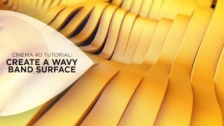 Cinema 4D Tutorial  Create a Wavy Band Surface [upl. by Trudy205]