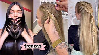 las trenzas mas hermosas para cabello largo  chicas fashions [upl. by Barbaresi996]