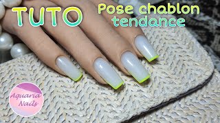 POSE ONGLE EN GEL TENDANCE  Tuto [upl. by Rfinnej464]