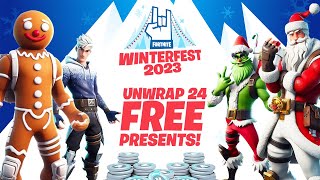 Fortnite Winterfest 2023 All Presents amp Rewards [upl. by Serafine]