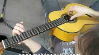 Spanish Romance Romanza Beginner Guitar Lesson Very Basic How To Play [upl. by Cleti50]