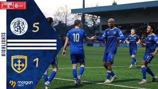 Highlights Macclesfield FC 51 Guiseley AFC [upl. by Ylrae]