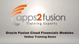 Oracle Fusion Cloud Financials Modules GL FA CM AR AP Online Training Demo [upl. by Ymot994]