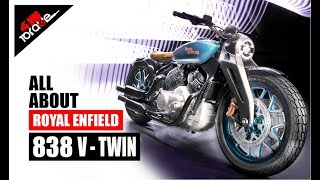 25 Lakh Views  All About Royal Enfield 838 VTwin Bobber Concept KX  41NM TORQUE [upl. by Arayk875]