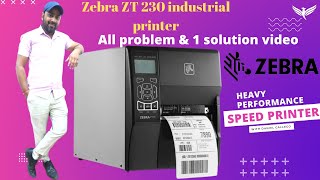 Zebra ZT 230 industrial printer  Full tutorial video prezotech  Barcode Matlab Prezotech [upl. by Tedda415]